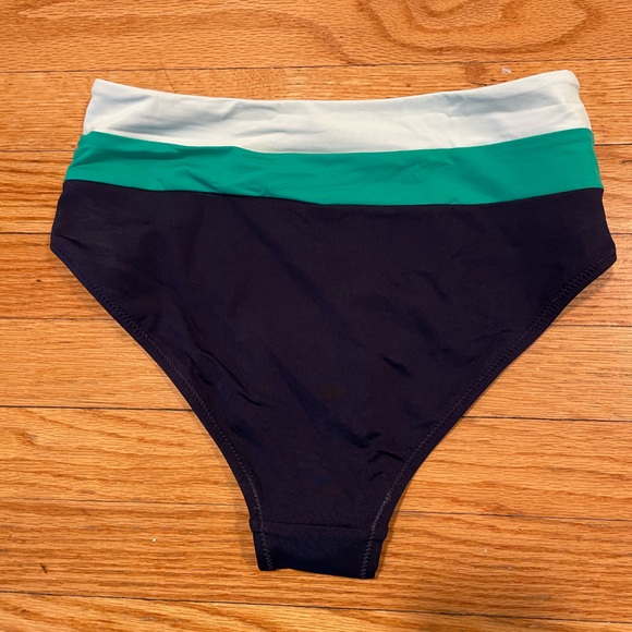 Athleta Color- Block High Waist Swim Bottom - Size XXS - Picture 2 of 3